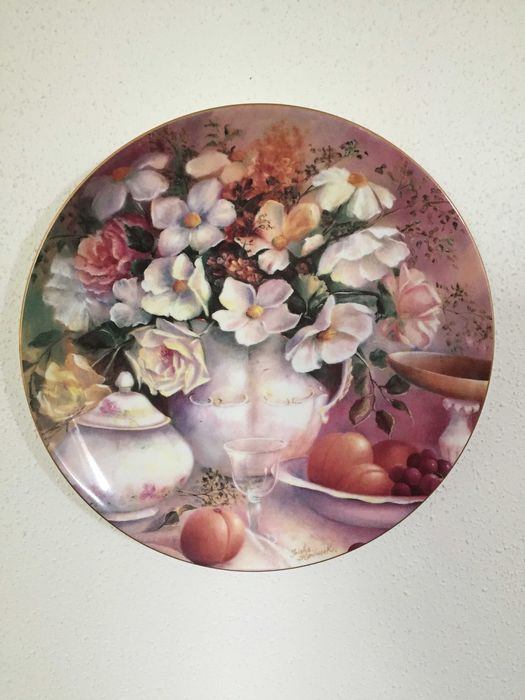 Coleção de seis pratos decorativos Wedgwood