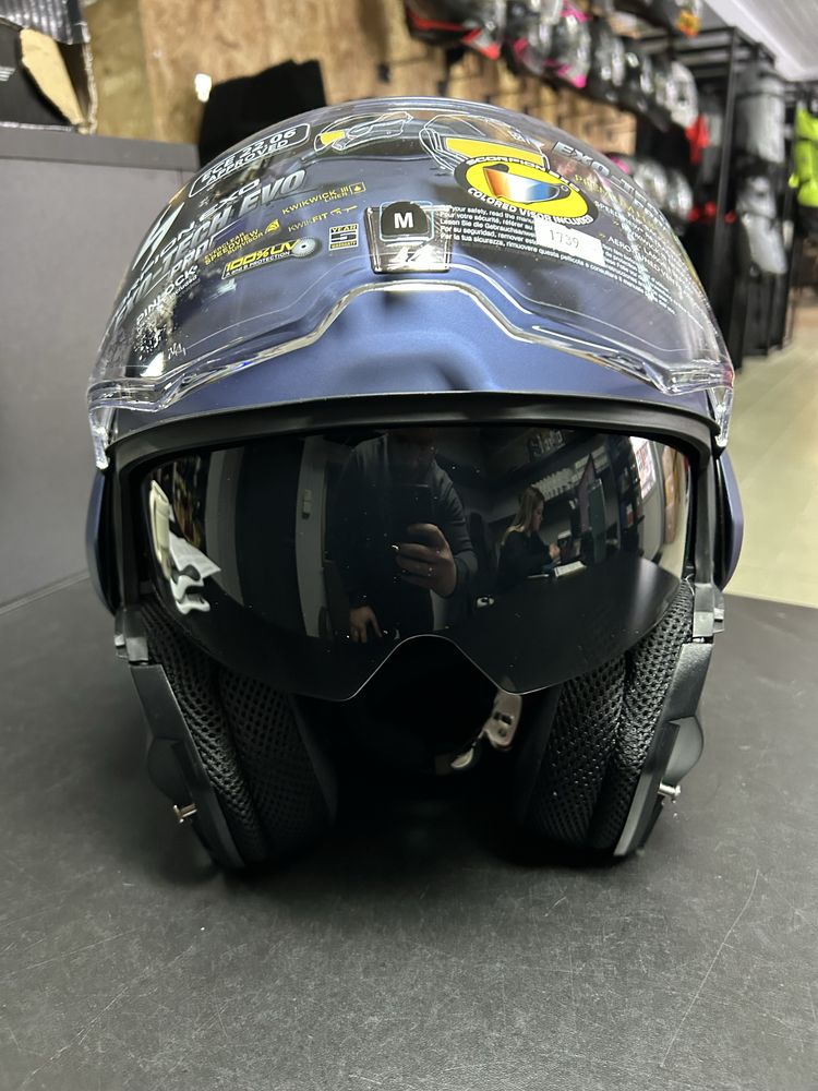 Nowy kask motocyklowy Scorpion Exo tech evo pro M, L, XL pinlock