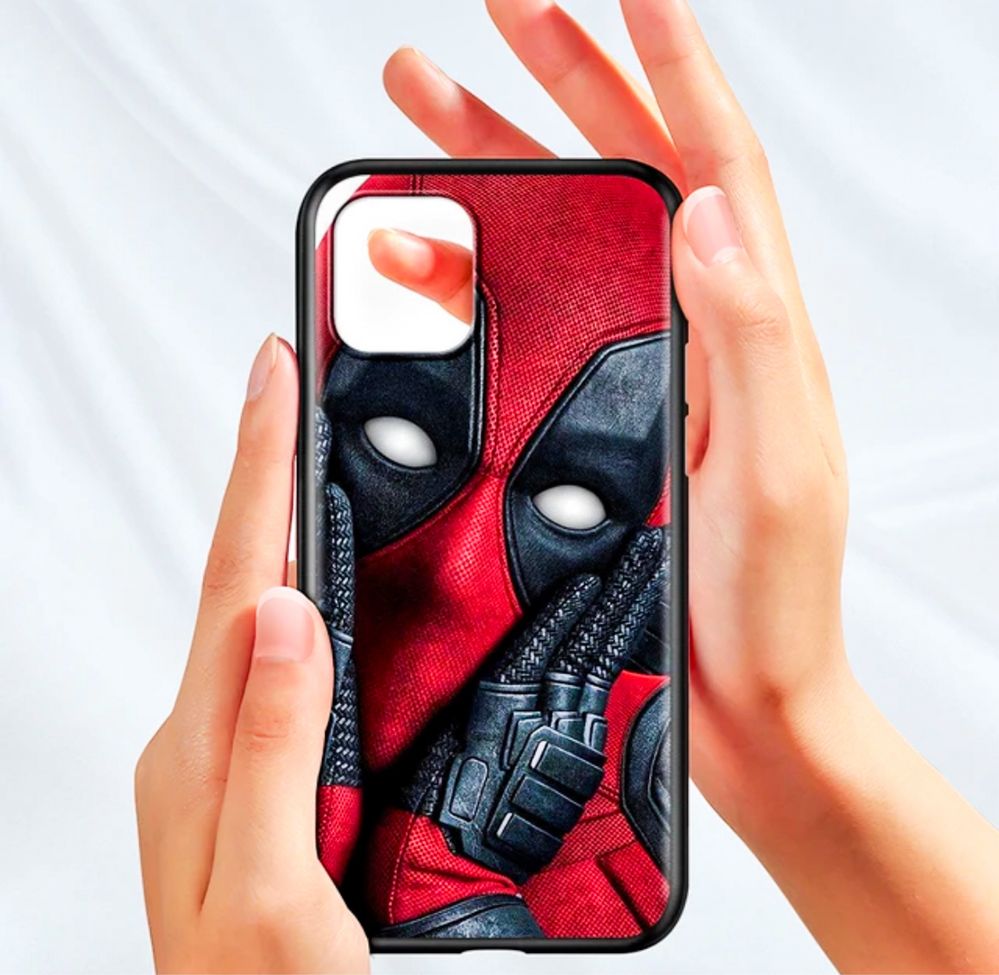 Marvel Deadpool Etui dla iPhone 15, 14, 13, 12, 11, Mini, Pro, Max