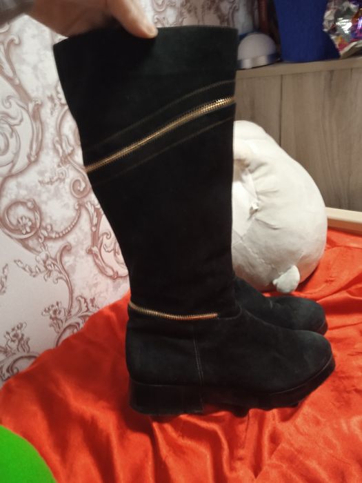 Сапоги ботфорти натуральні