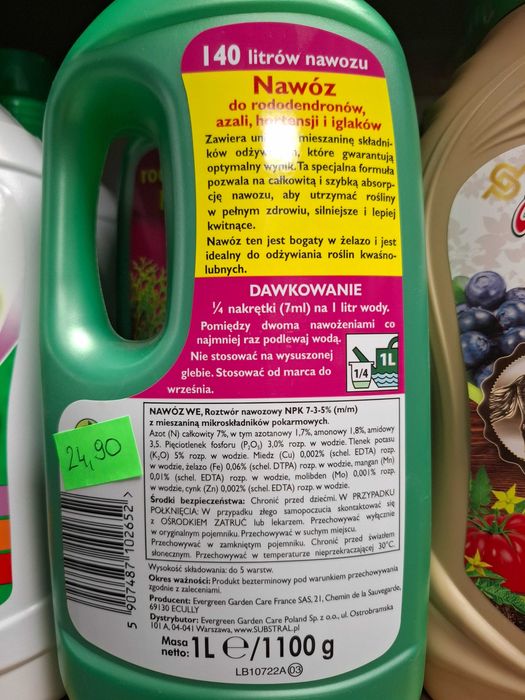 Nawóz płynny do roślin kwaśnolubnych 1 L Substral