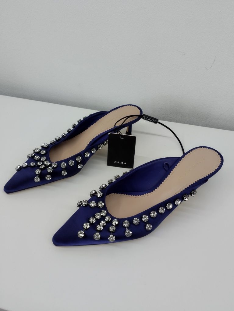 Buty klapki obcas ZARA rozm. 37 OKAZJA.