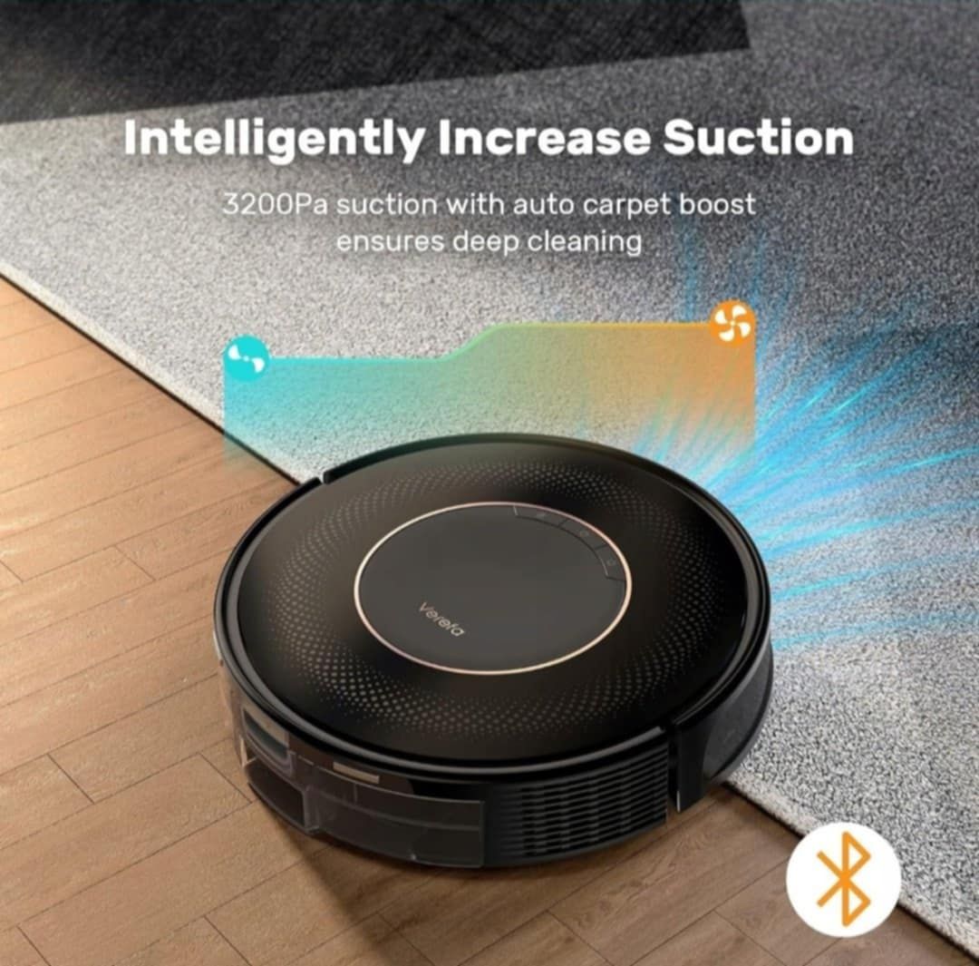 Robot sprzątający VEREFA V60 PRO z automatyczna stacja odpływową  3200
