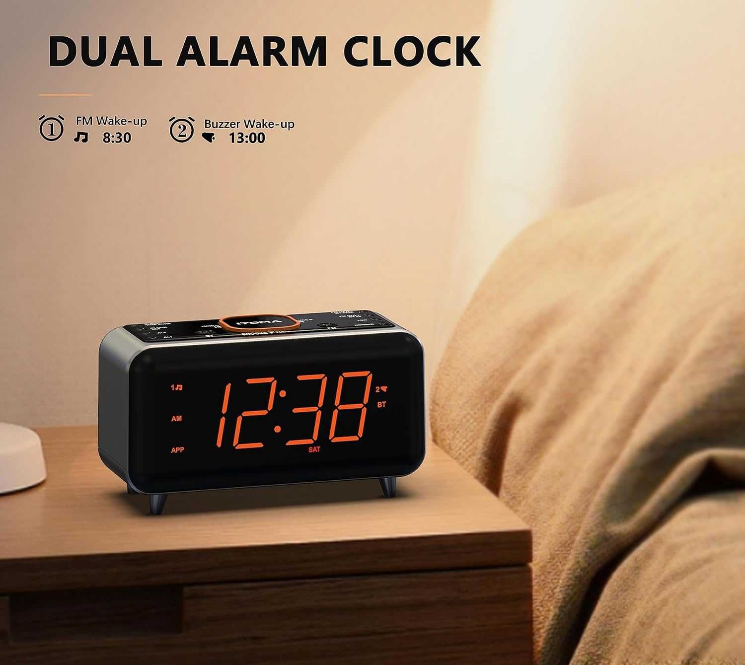 iToma Cks 208 radio budzik zegar bluetooth