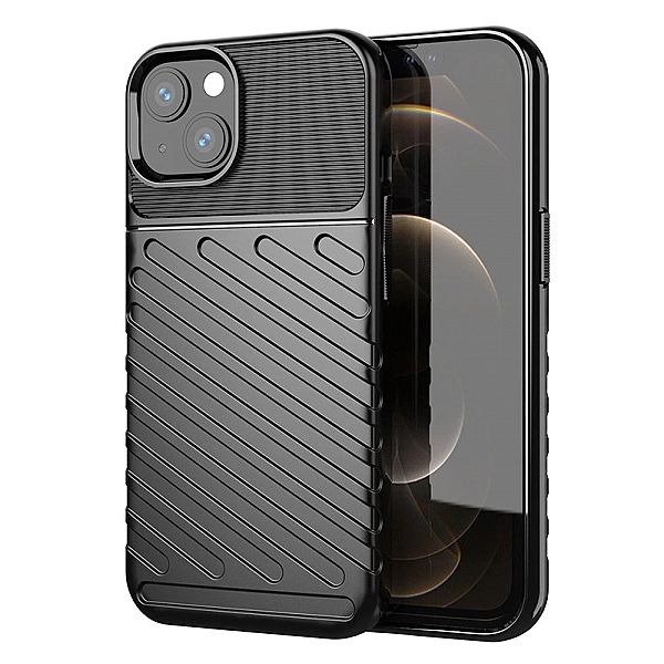 Thunder Case elastyczne pancerne etui pokrowiec iPhone 13 mini czarny