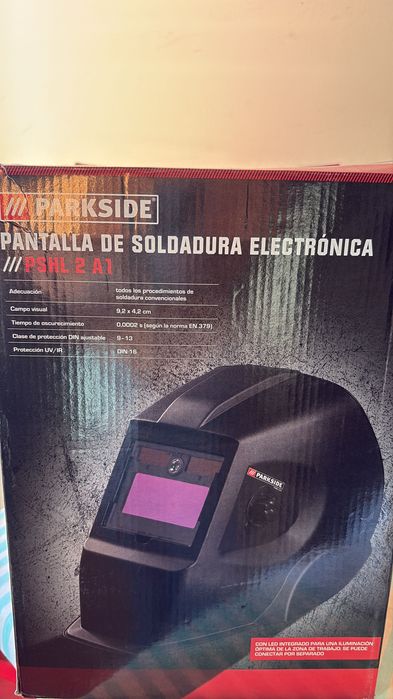 Parkside : Capacete de soldar NOVO