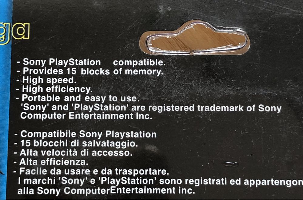NOWA karta pamięci do PlayStation Real Memory Card 1 MB 15 blocks PSX