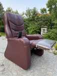 fotel KEYTON- MMS z masażem i funkcją relax rozkładany skóra pilot