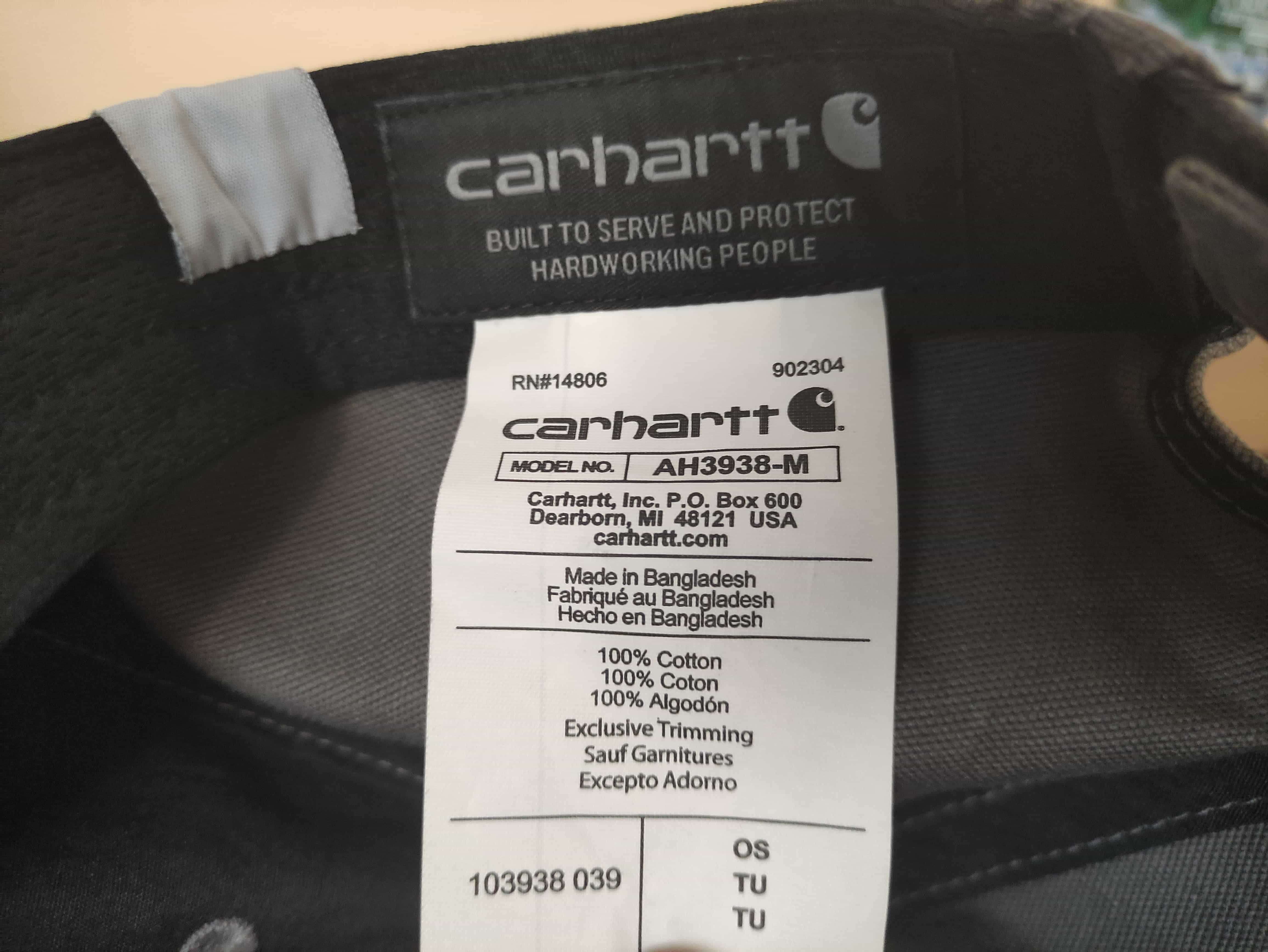 Nieużywana czapka z daszkiem Carhartt nvidia