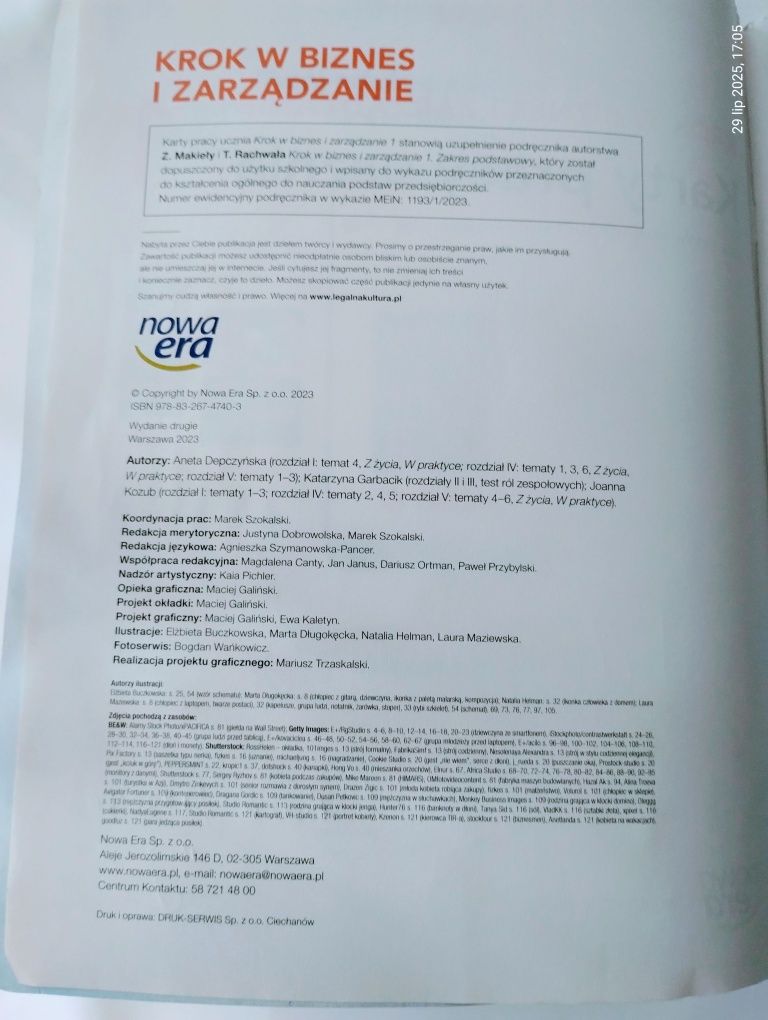 Krok w biznes i zarządzanie 1 ćwiczenia