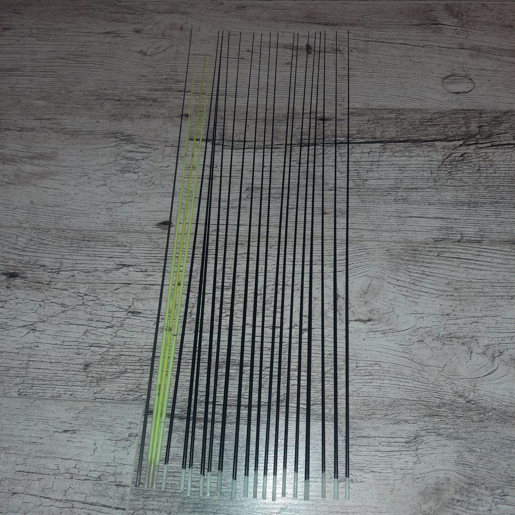 Szczytówki do bata wędki teleskopowej 21sztuk 55, 60cm od 3,5 do 4,5mm
