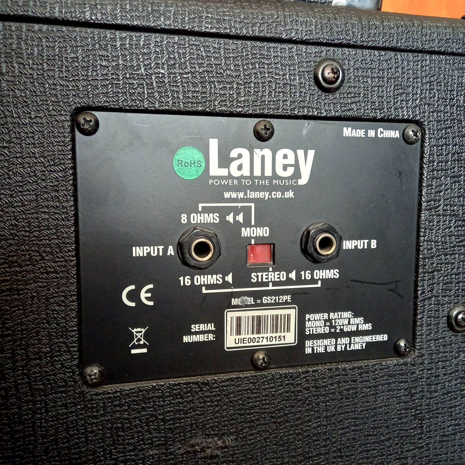 NOWA CENA! Kolumna Gitarowa Stereo Laney 212 Eminence USA