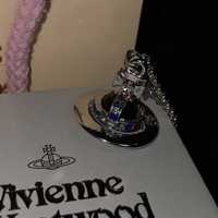 Vivienne westwood black 10mm orb, вивьен вествуд подвеска