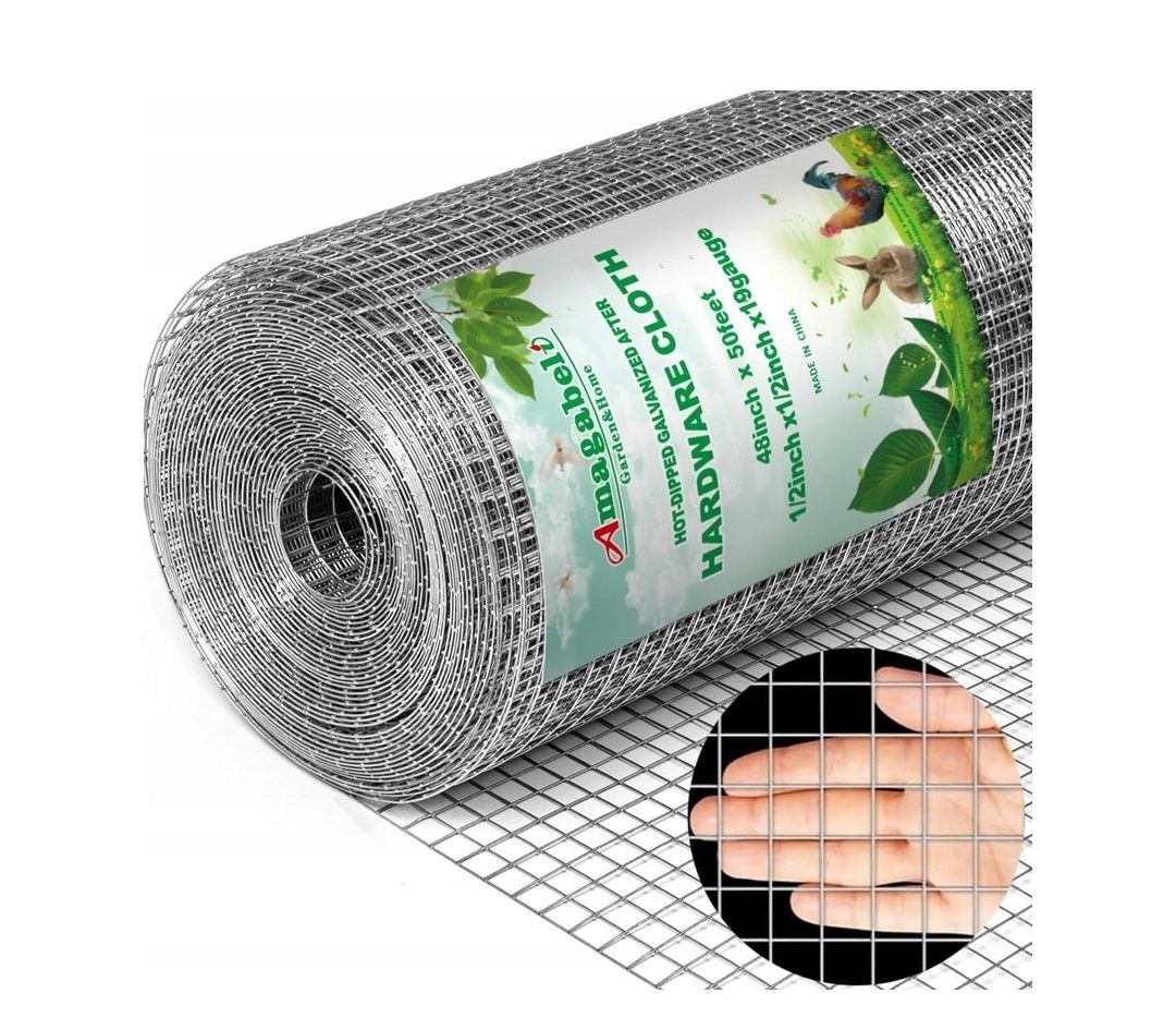 Siatka rolka 1.2 X 15m ogrodzeniowa klatki kurnik gołębnik zgrzewana