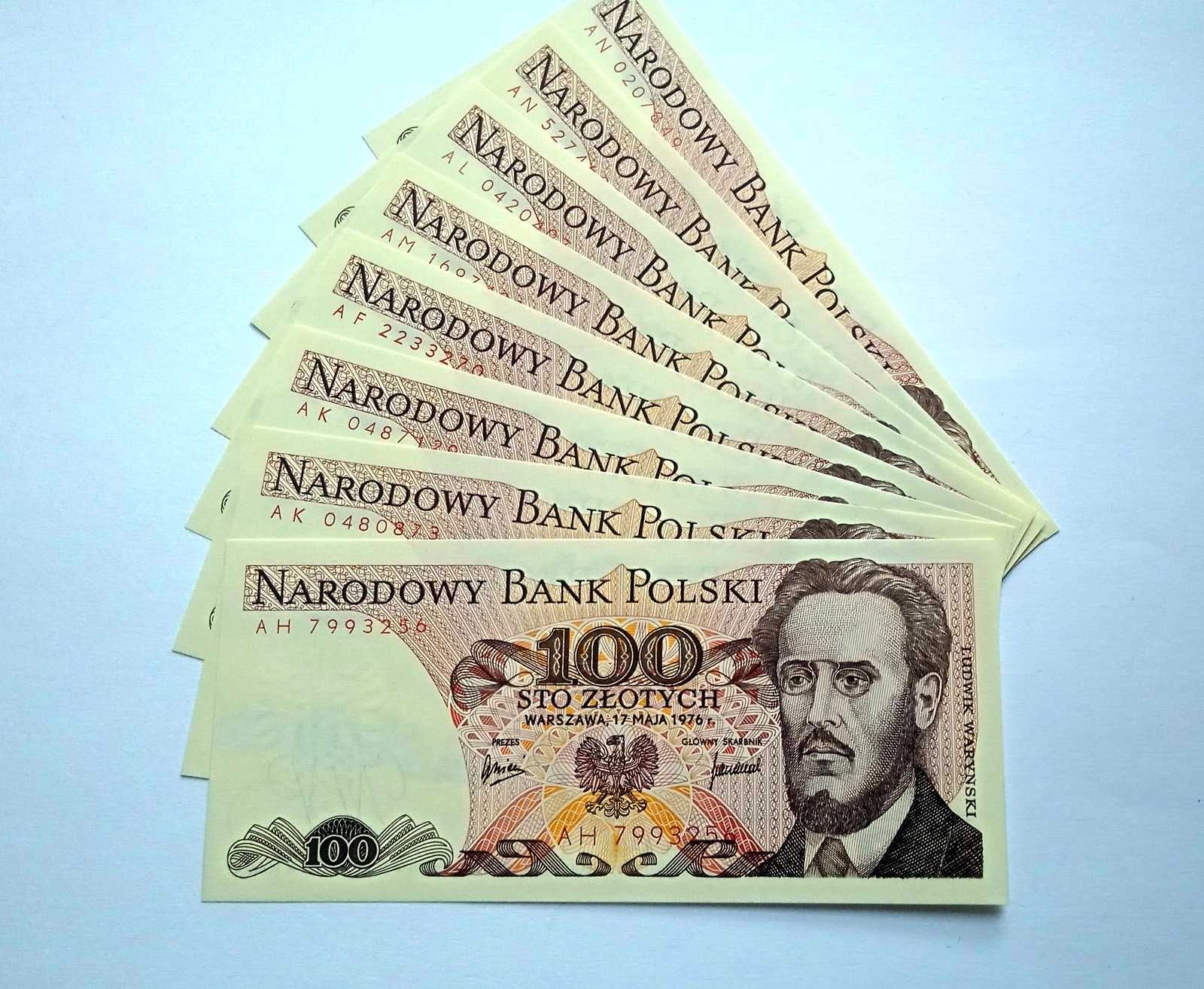 Banknot PRL 100 zł 1976 st.1 UNC