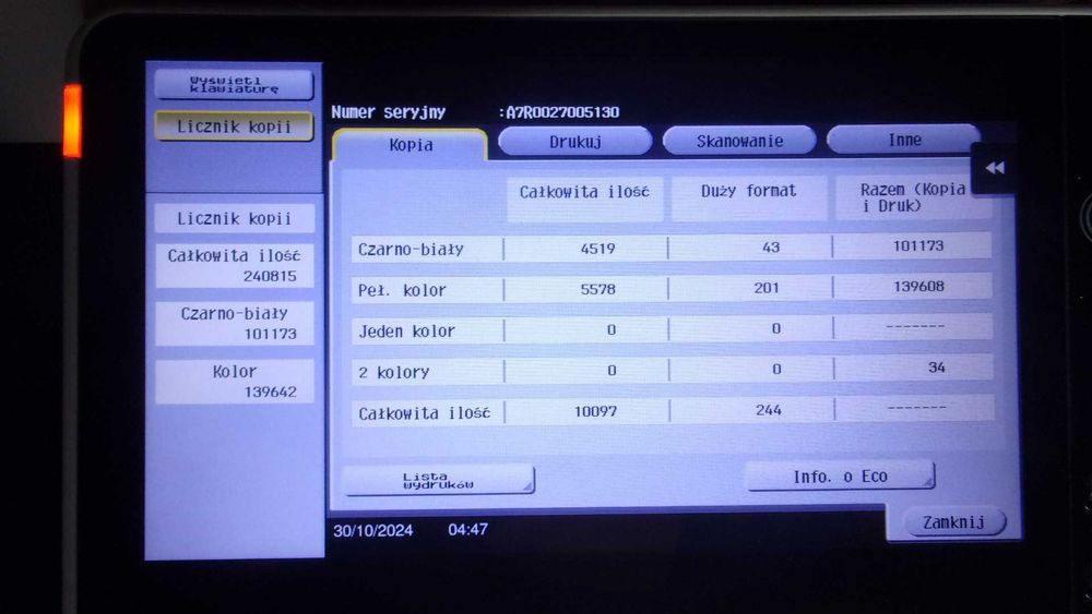 Kserokopiarka Bizhub c258