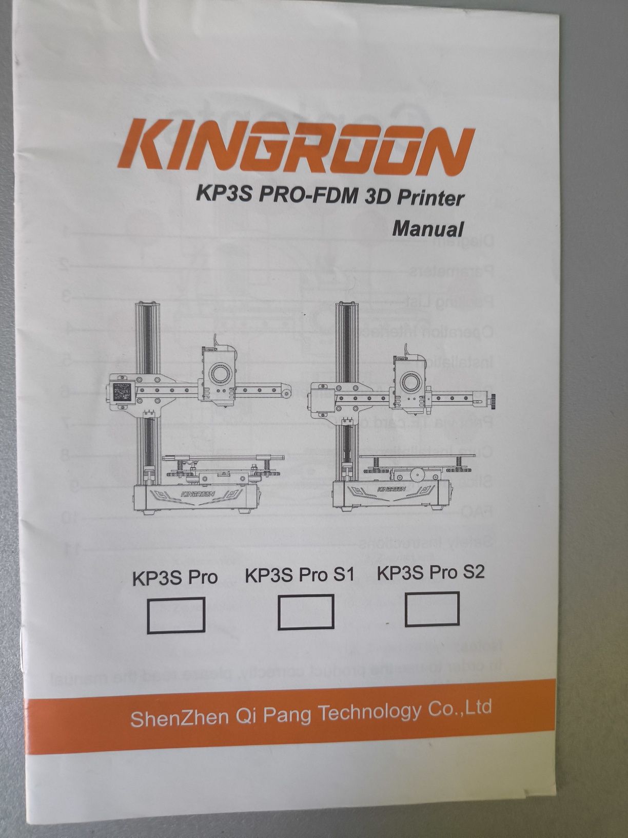 3D printer Kingroin KP3S Pro S1 /3д принтер