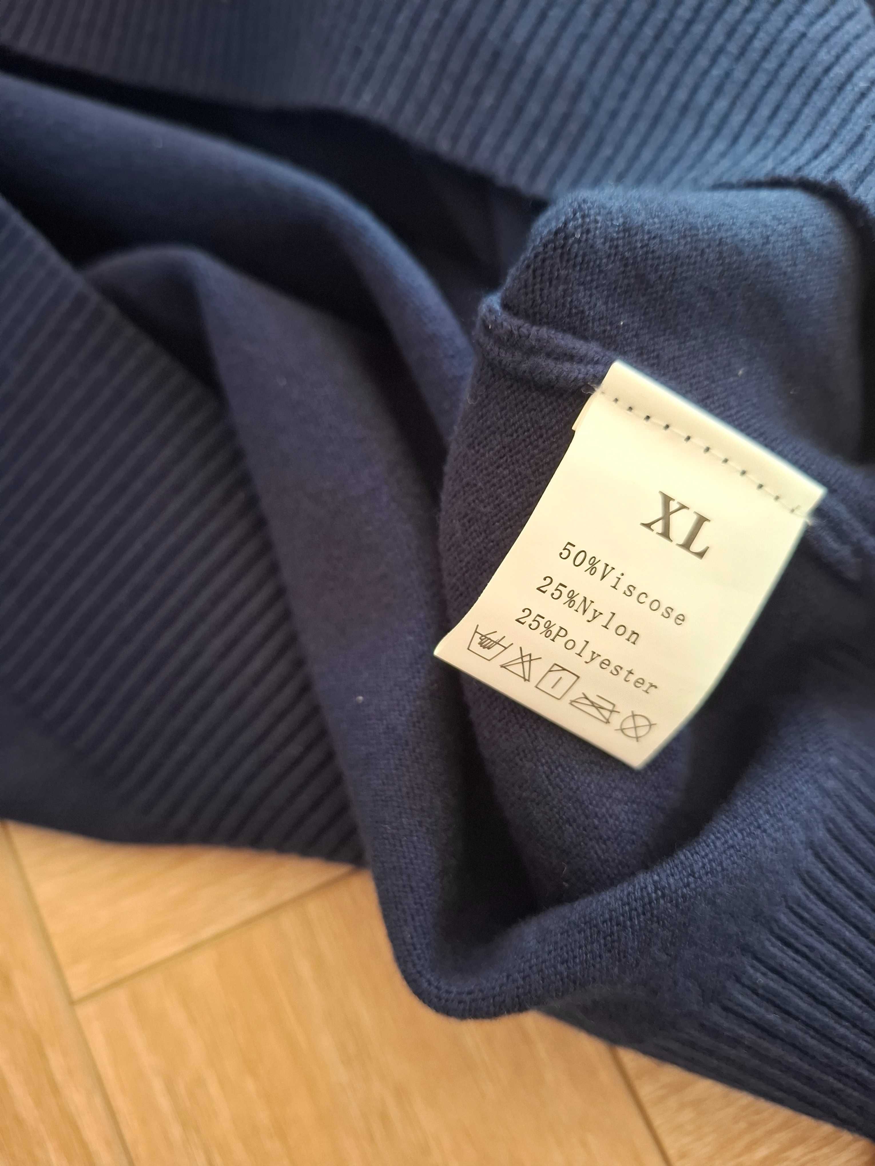 Sweter męski granatowy XL