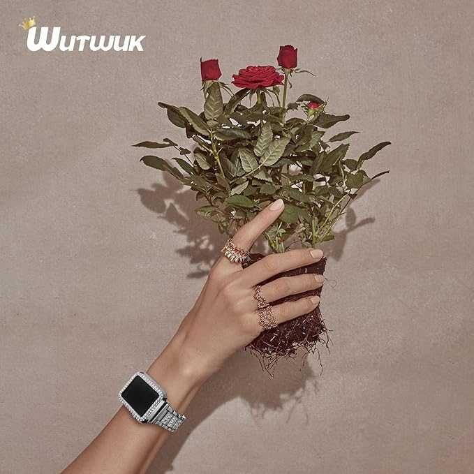 Wutwuk bransoleta Z DIAMENTAMi Apple Watch SE2 9/8/7/6/5/4 38/40/41mm