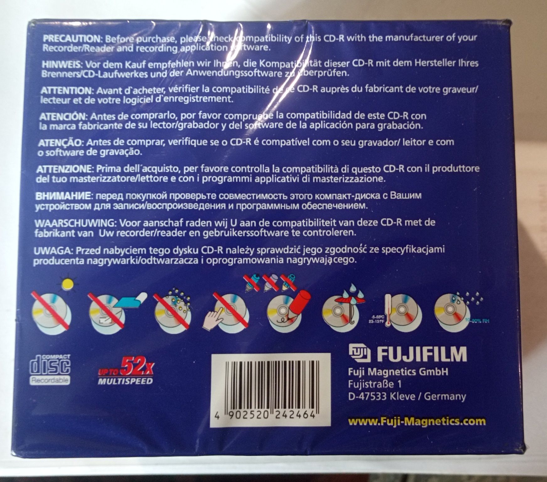Płyty CD-R Fujifilm 700 MB 20 szt. czyste Nowe Folia