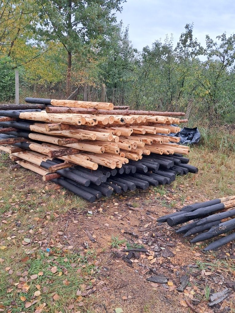 Stemple drewniane budowlane  slupki Z TRANSPORTEM mazowieckie