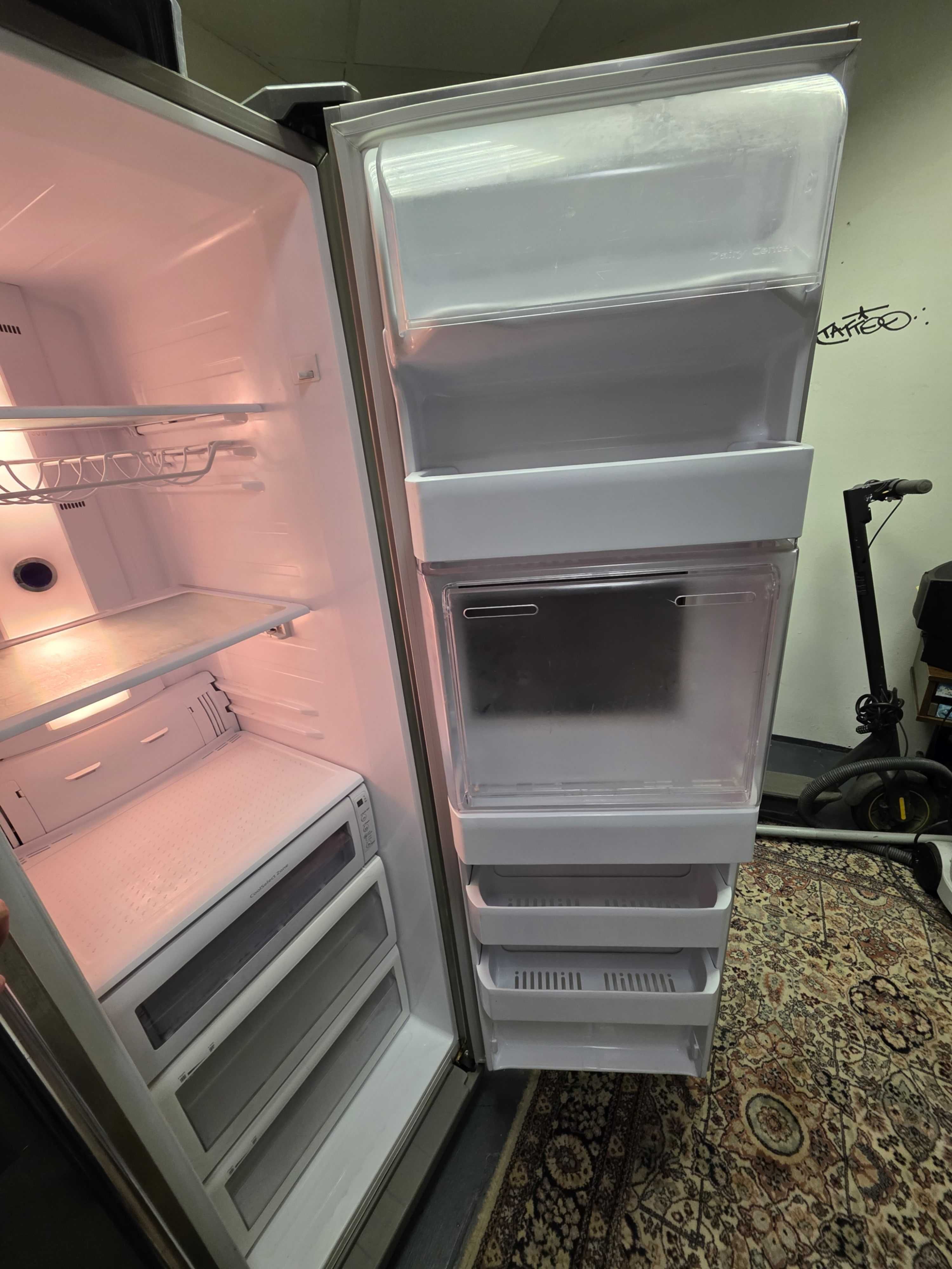 Lodówka Samsung rs21kgrs, chłodziarko-zamrażarka - srebrna