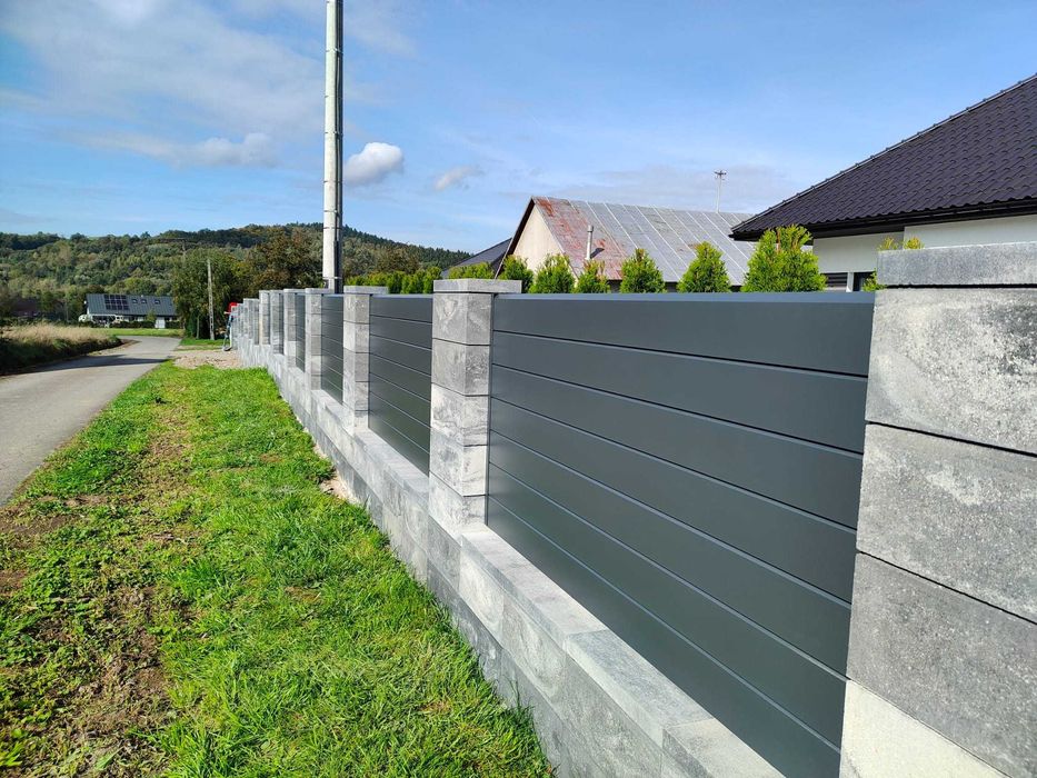 Nowoczesne bramy ogrodzeniowe aluminiowe na wymiar- Produkcja, Montaż