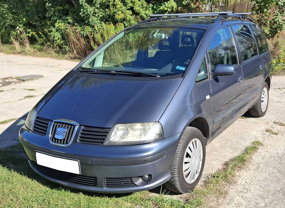 Seat Alhambra 2.0 benzyna, 2005r. 7-os, 375 tys. km, klima, el.szyby
