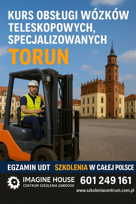 Szkolenia wózki widłowe ładowarki żurawie HDS zwyżki dźwigi piły
