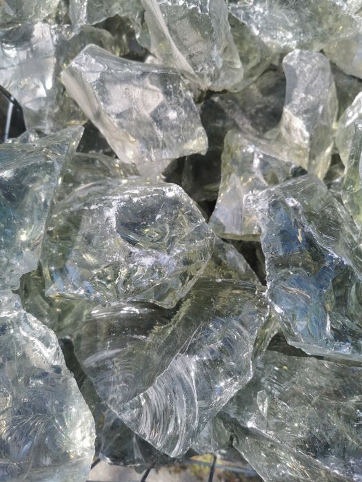 Szkło dekoracyjne przezroczyste białe – frakcja 8–12 cm