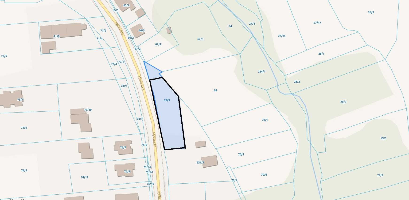 Wynajmę miejsce na placu - Kraków ul. Myślenicka - 2500 samochodów/h