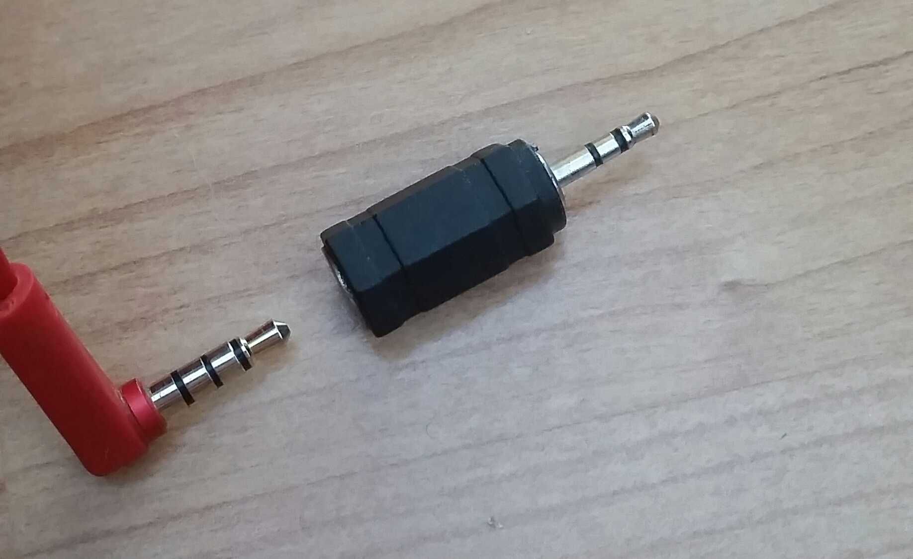 Przejściówka adapter z  jack 3.5 mm na jack 2.5 mm do słuchawek itp