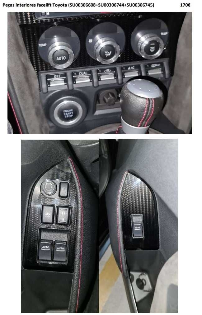 Peças aftermarket para Toyota GT86