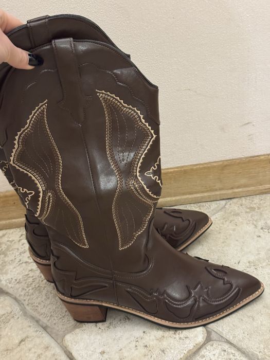 Чоботи козаки колір кави