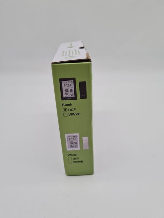 BALDR Bezprzewodowa stacja pogodowa z czujnikiem zewnętrznym Czarna