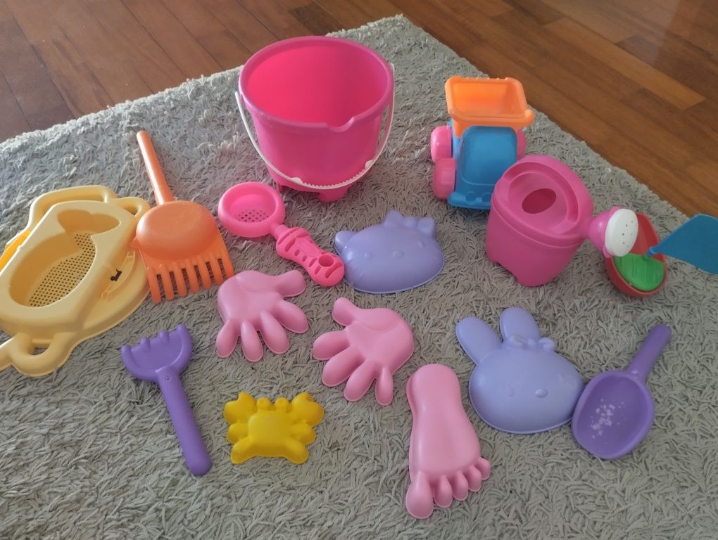 Conjunto de brinquedos de praia