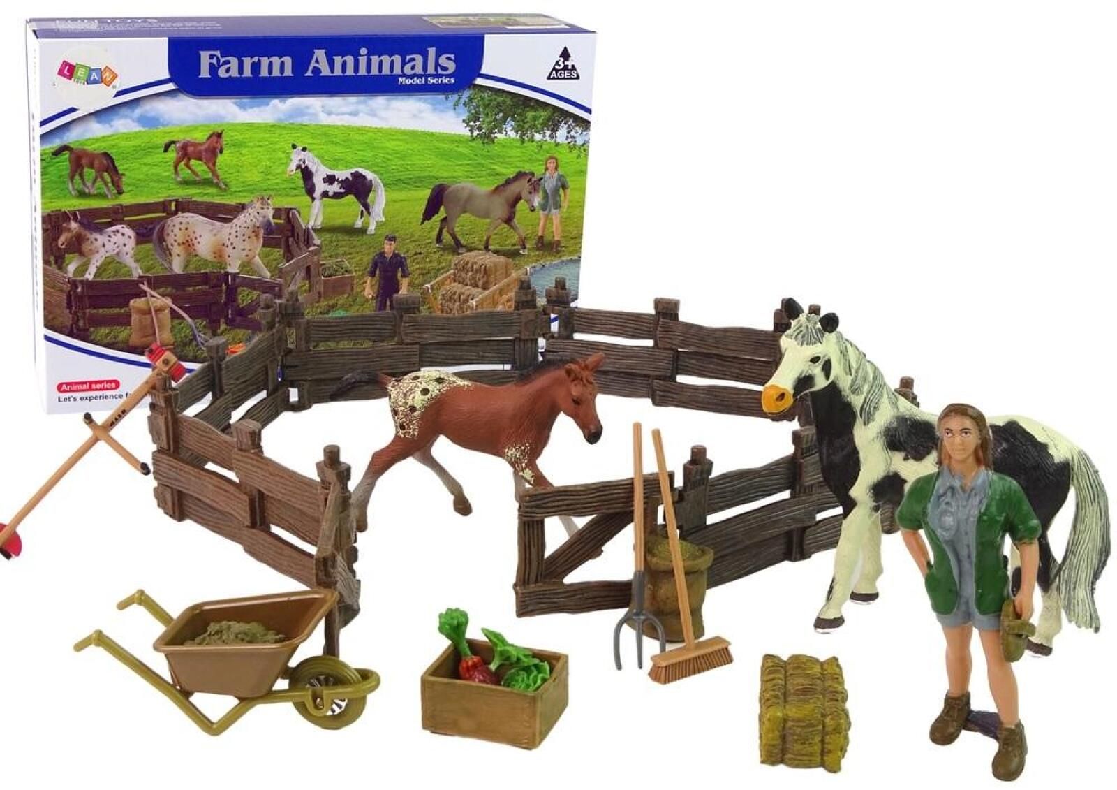 Zestaw figurek farma do złożenia zagroda pudełko,184x274 mm