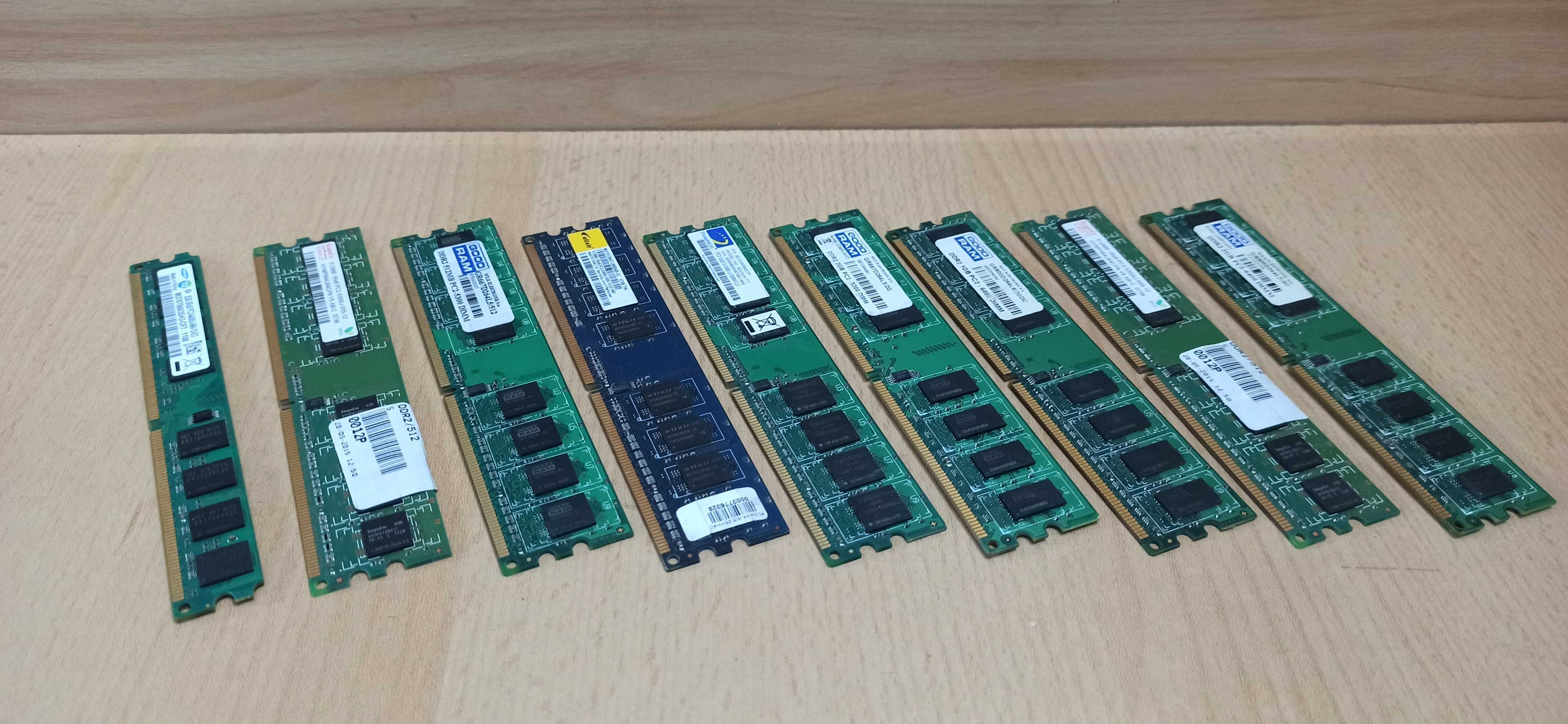Kości ram, DDR2 i DDR (x22)