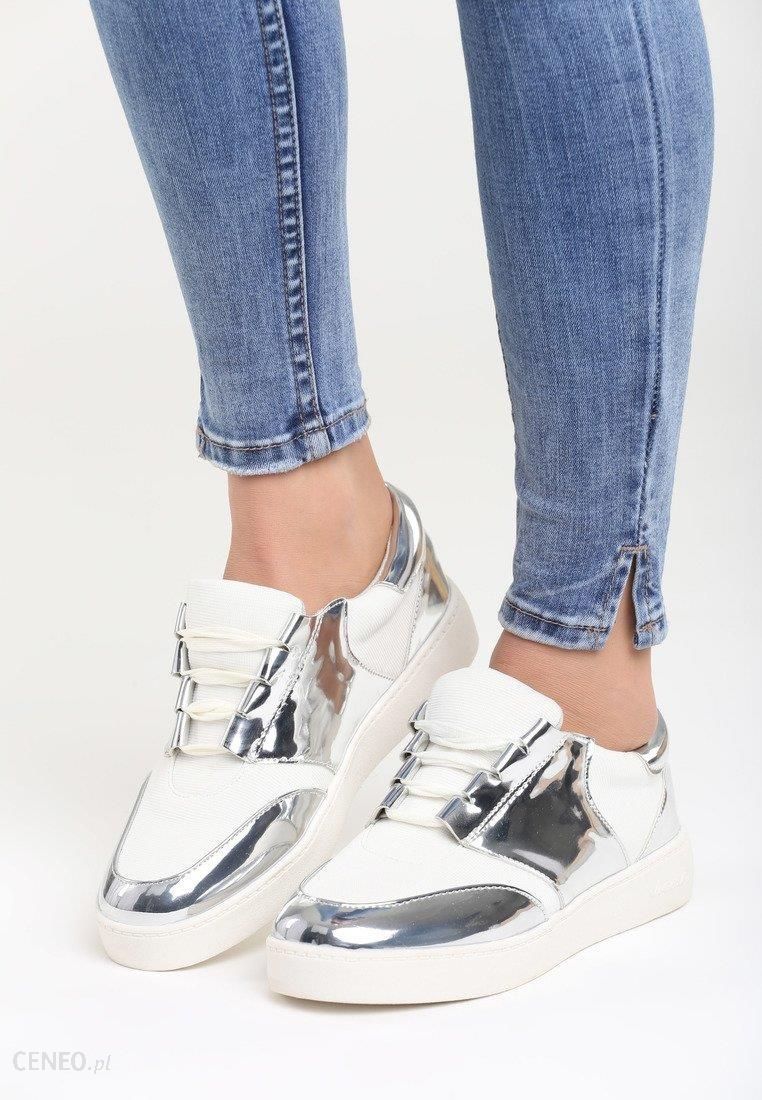 Metaliczne holograficzne sneakersy sportowe 38