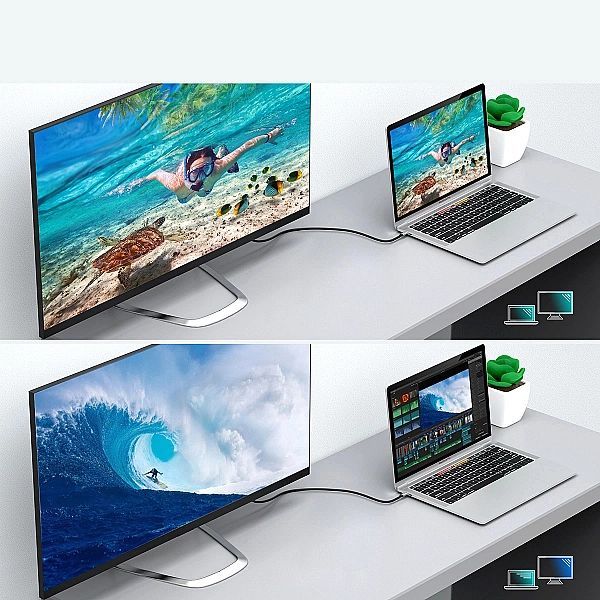 Choetech zestaw przejściówka Hub Usb Typ C - Hdmi 2.0 (3840 x 2160 (at