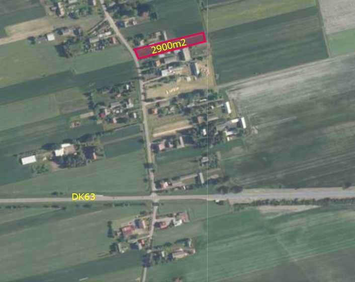 Derewiczna działka rolna siedliskowa przy asfalcie 0,29ha 3b Plan MPZP
