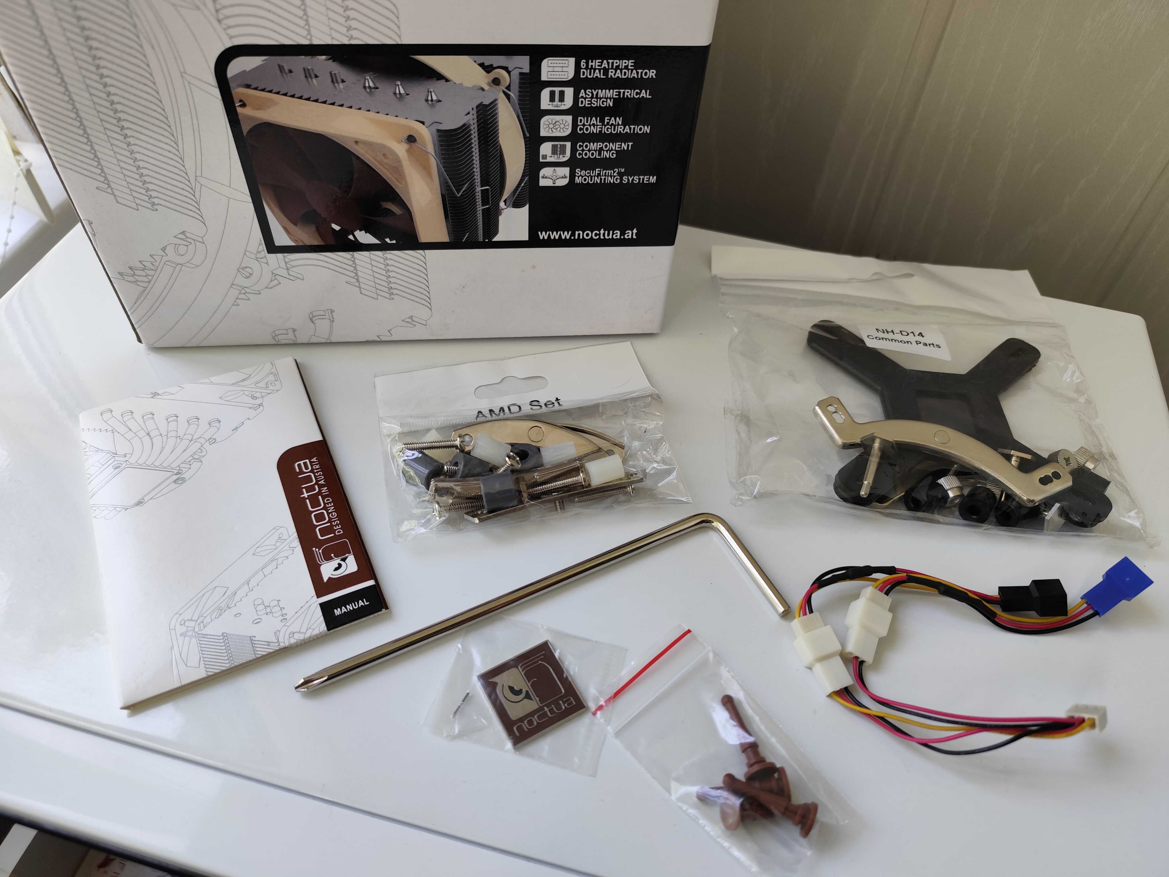 Кулер Noctua NH-D14 CPU fan (топове охолодження, підтримка АМ4 сокет)