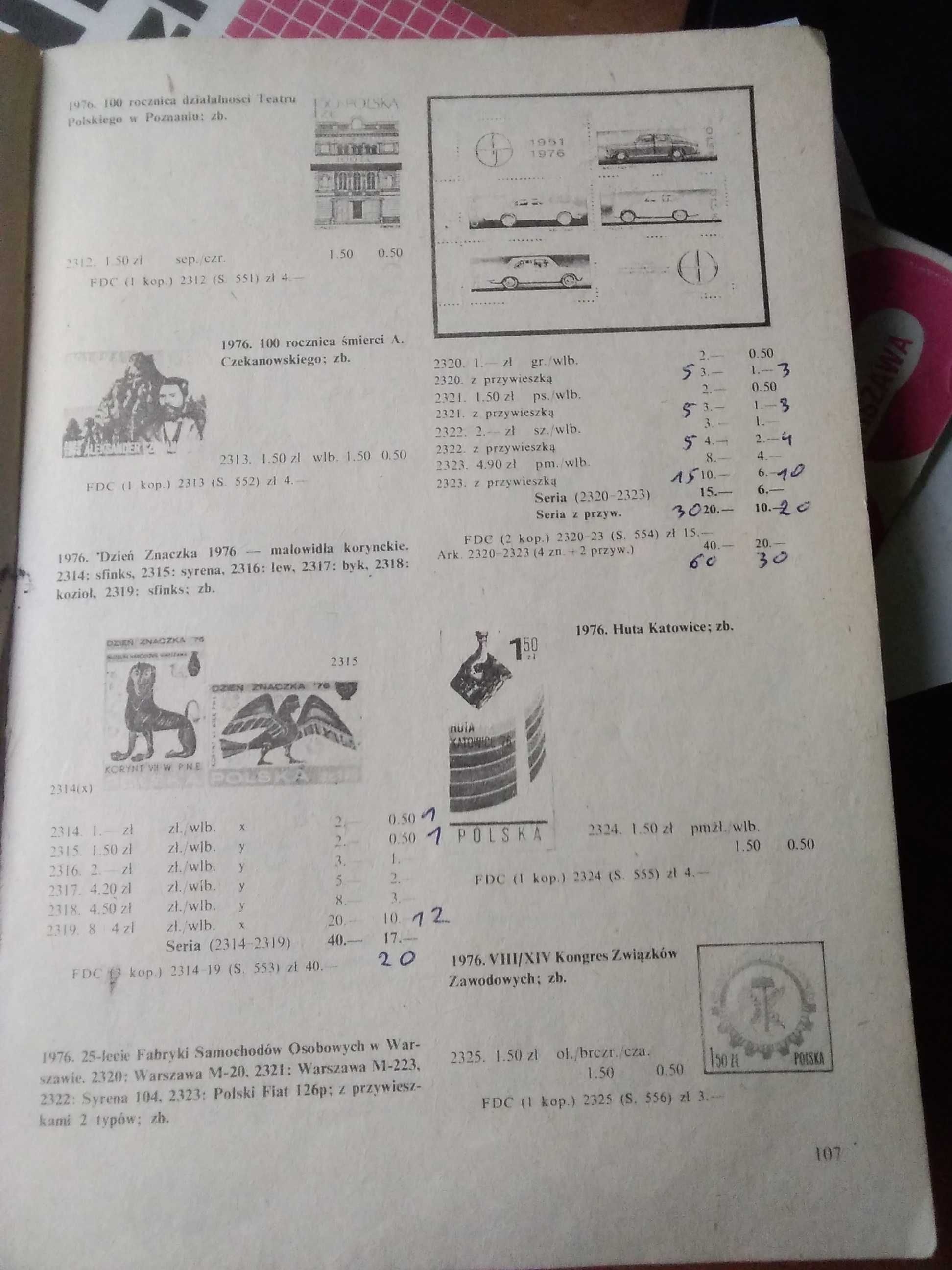 ,, Katalog popularny znaczków 1982 rok "