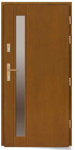 Drzwi DOORSY DELLO drewniane zewnętrzne wejściowe 100mm grubości