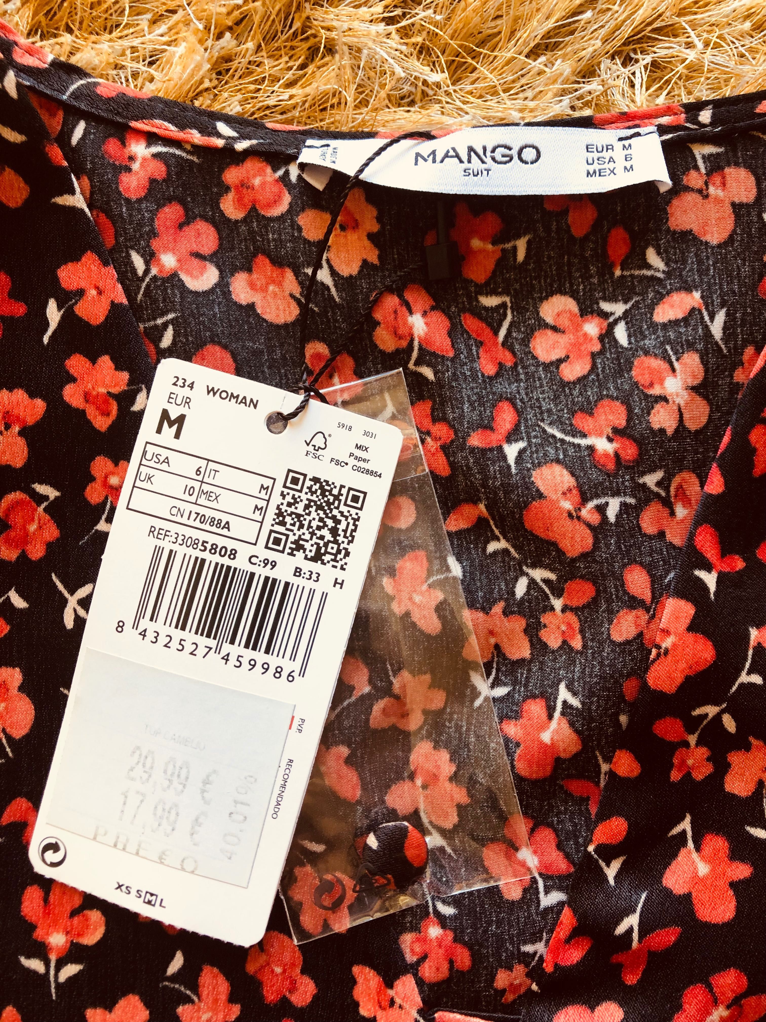 Blusa Mango manga comprida balão