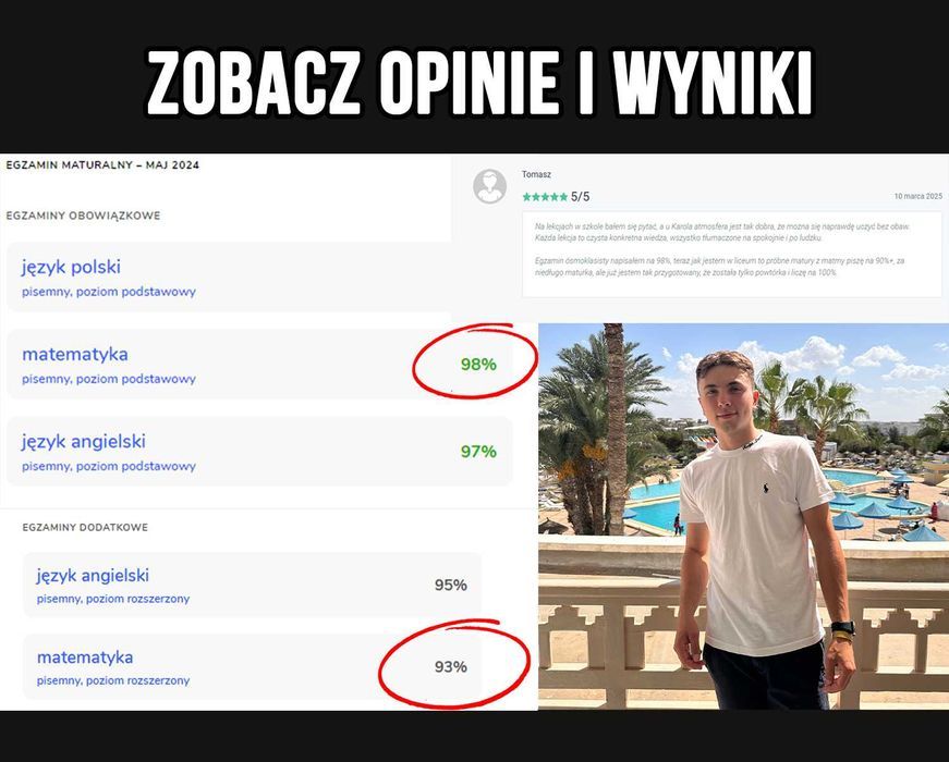 Korepetycje MATEMATYKA | Matura E8 Online | Korki z Matematyki