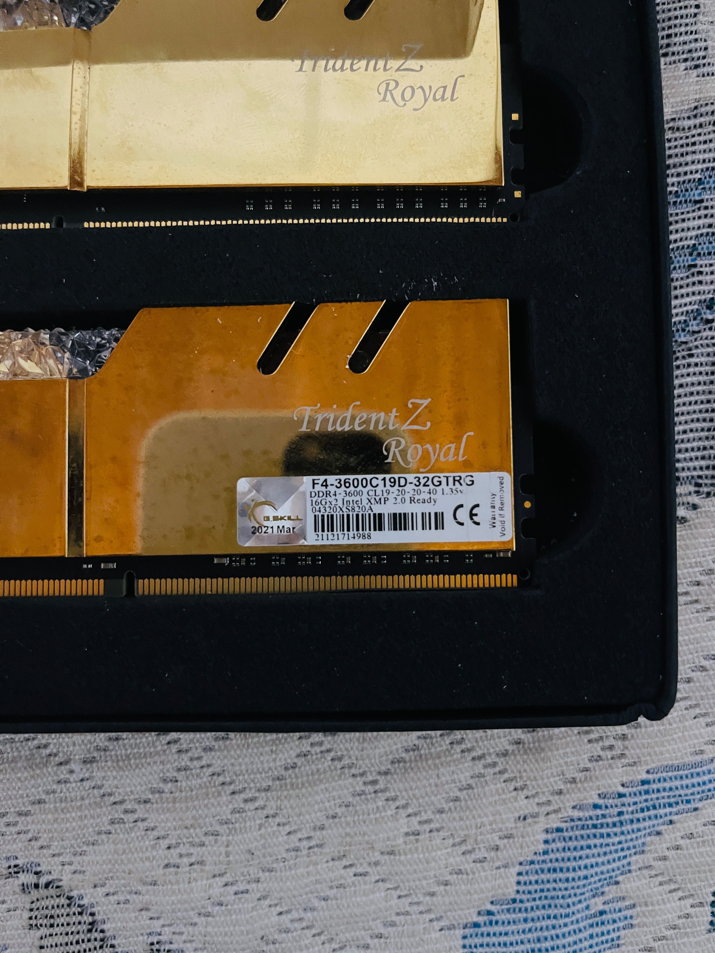 G.Skill Trident Z Royal DDR4 3600MHz 2x16GB CL19 Dourado