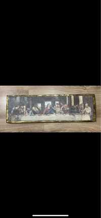 drewniany obraz „Wieczerza Pańska”
