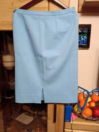 Niebieska spódnica ołówkowa 40 42 LM