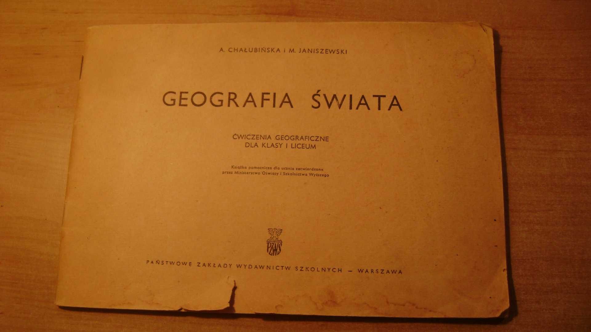 Starocie z PRL - Atlas Geografia świata z 1968r.